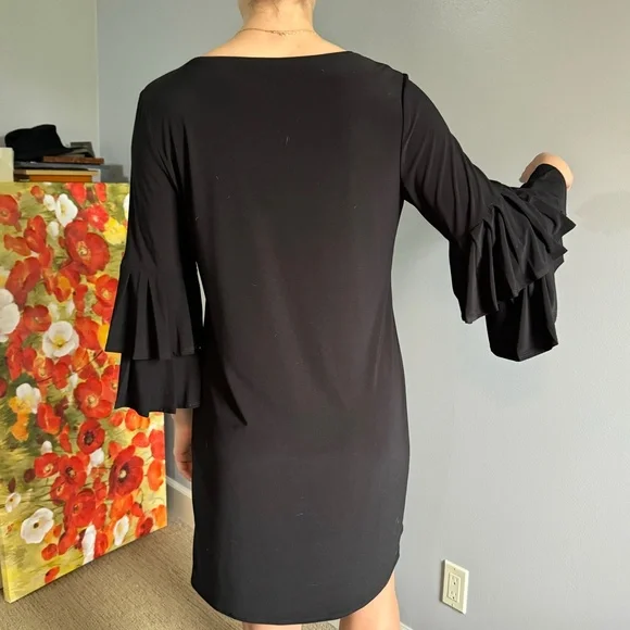 Laundry Black Ruffle Dress - Picture 4 of 5